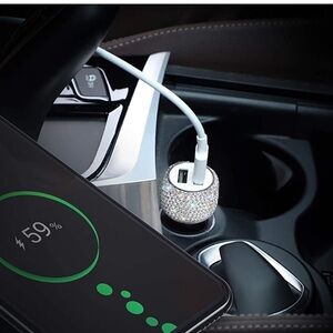 NWT Bling Car Charger Black